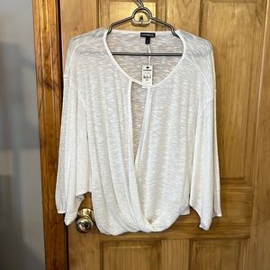Express open front shirt size small